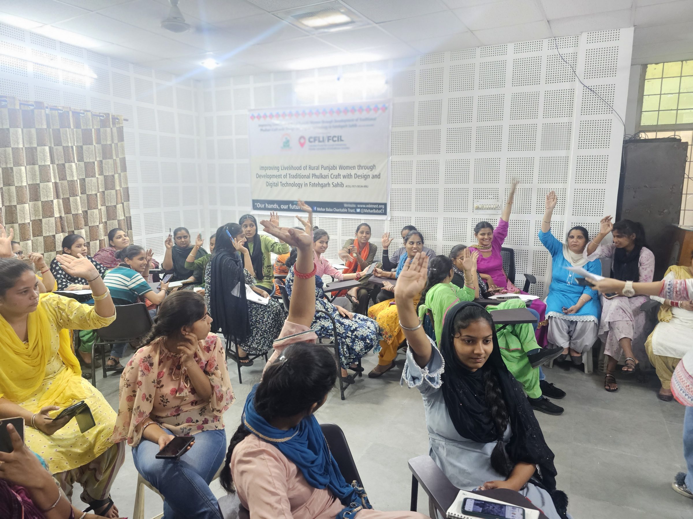 Women artisans at a Project Qala workshop